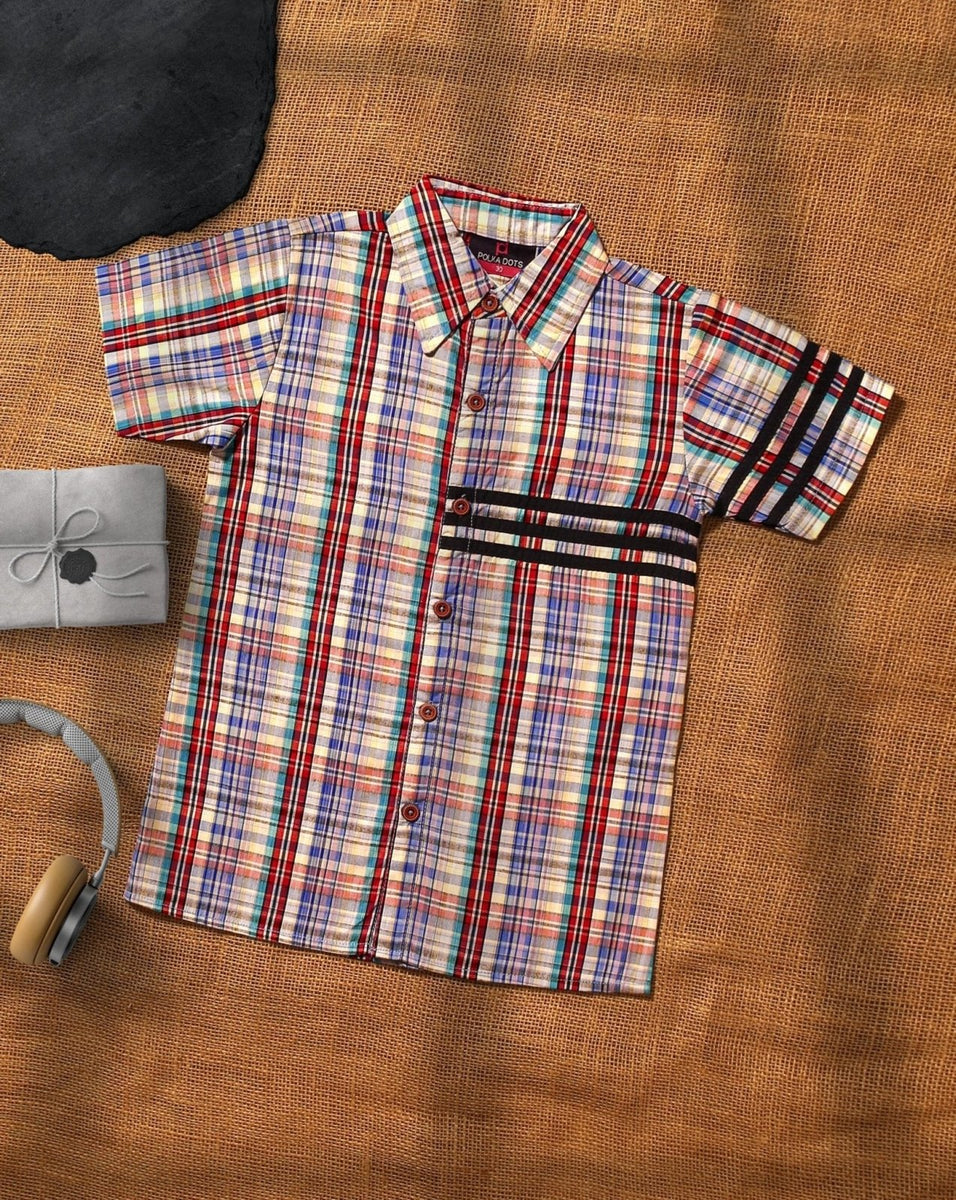 BOYS CHECKERED SHIRT Polkadots