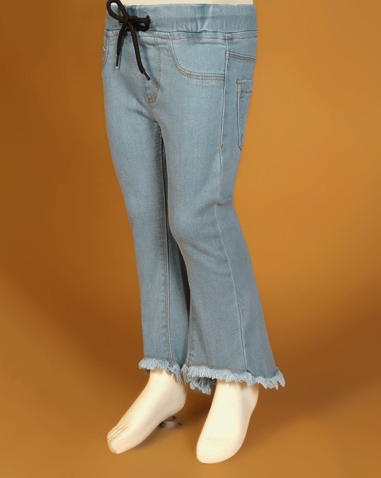 GIRLS BELL BOTTOM JEANS Polkadots - Main Image