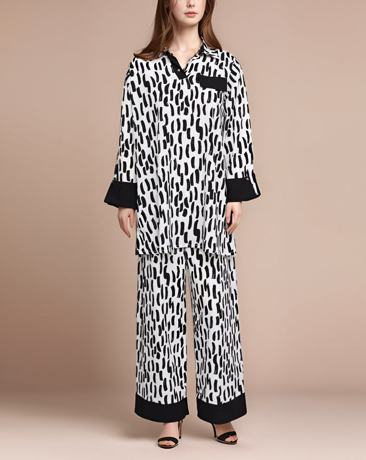 2 PIECE SUIT CO - ORD SET - Polkadots - 14561HG-230576 - 2 PIECE SUIT CO - ORD SET