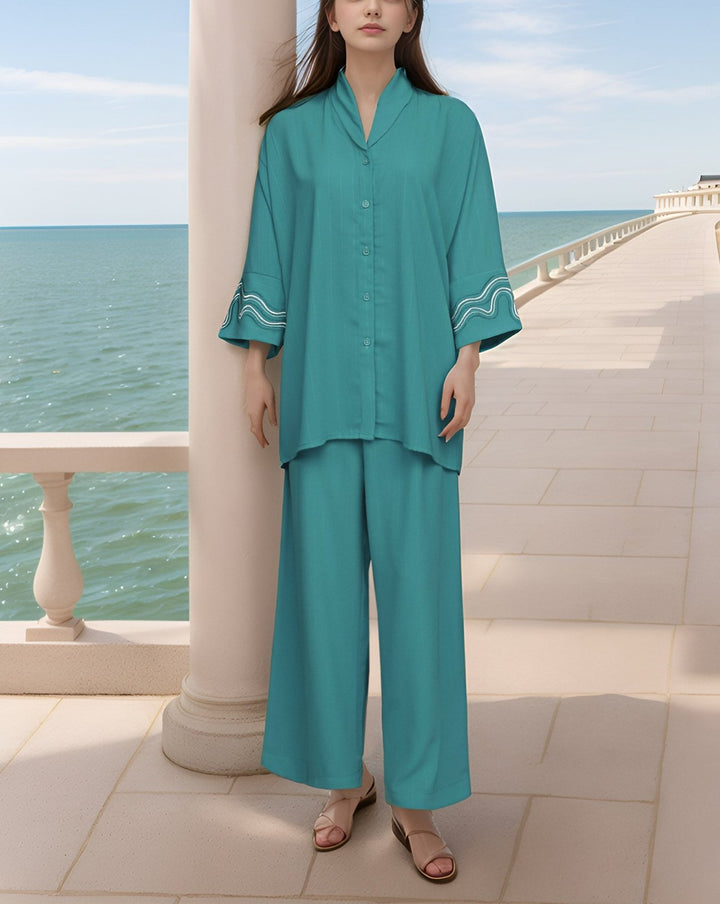 2 PIECE SUIT CO - ORD SET - Polkadots - 14581HG-230822 - 2 PIECE SUIT CO - ORD SET