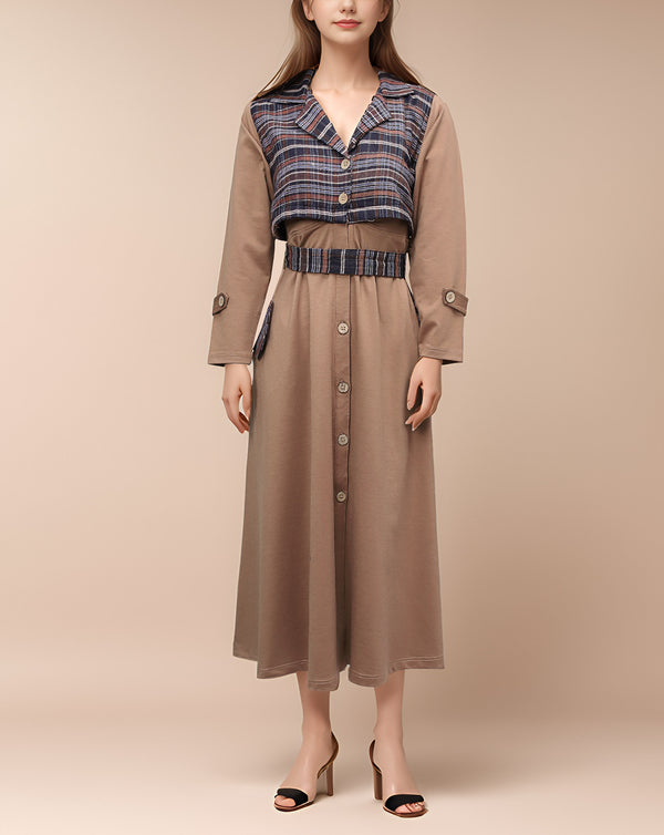 CHECKERED MAXI