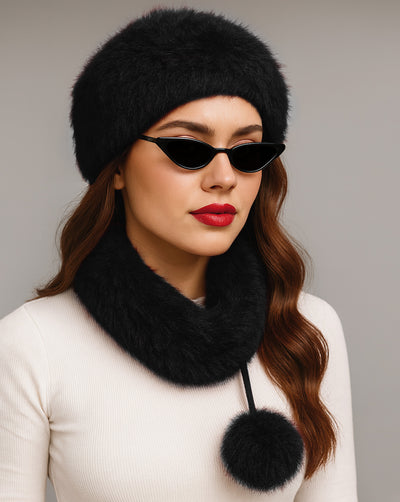 WOOLEN MUFFLER & HAT SET