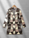 DOUBLE BREASTED WOOLEN JACKET