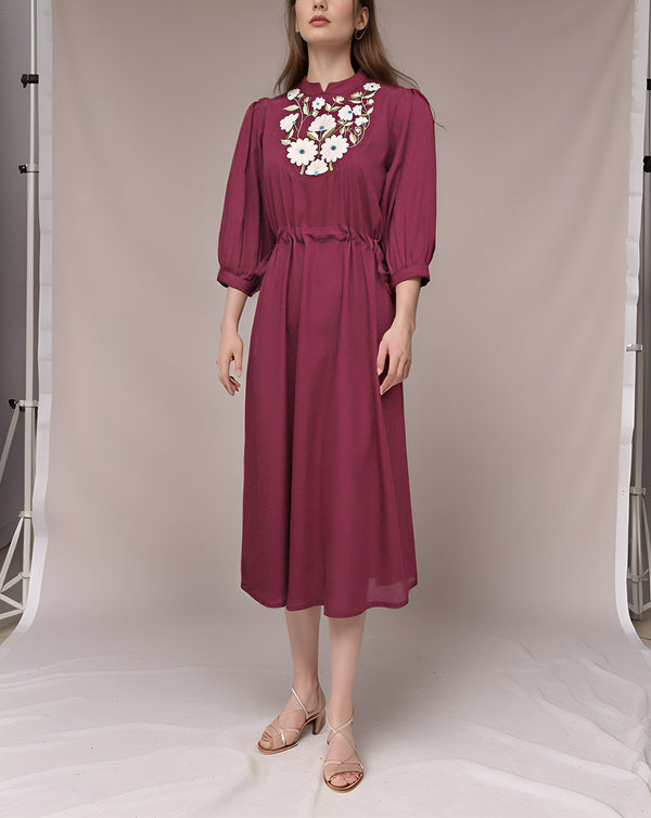 EMBROIDERED MAXI