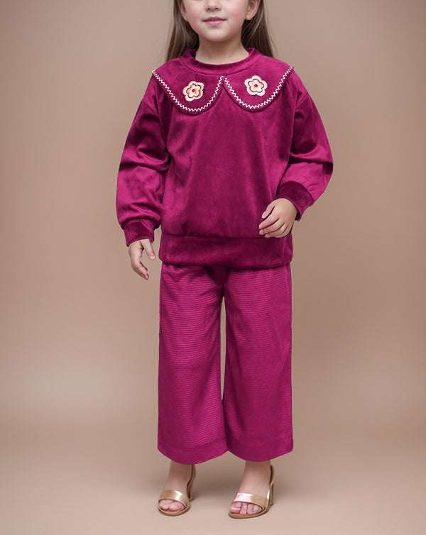 GIRLS 2 PIECE SUIT CO-ORD SET