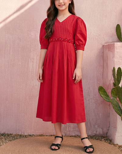 -GIRLS SOLID MAXI-