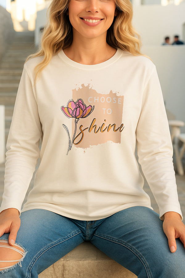 | FULL SLEEVES PRINTED T SHIRT |