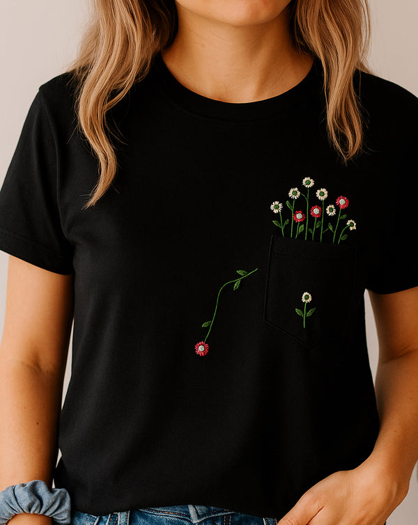 EMBROIDERED T SHIRT