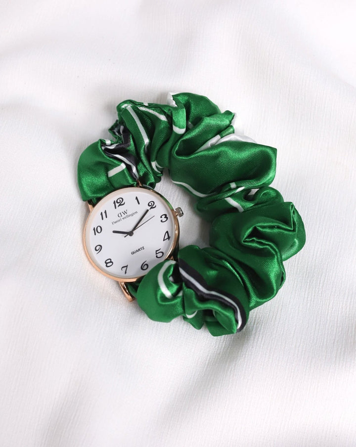 AZADI SCRUNCHIE WATCH - Polkadots - 14720NJ-233144 - AZADI SCRUNCHIE WATCH
