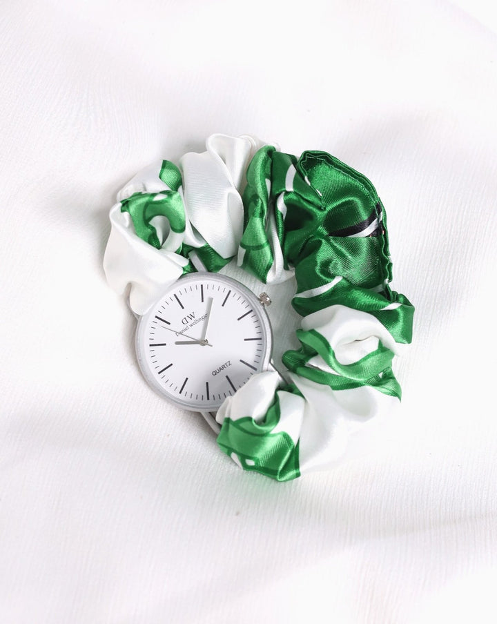 AZADI SCRUNCHIE WATCH - Polkadots - 14719NJ-233141 - AZADI SCRUNCHIE WATCH