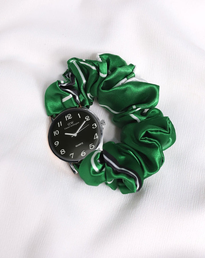 AZADI SCRUNCHIE WATCH - Polkadots - 14720NJ-233145 - AZADI SCRUNCHIE WATCH