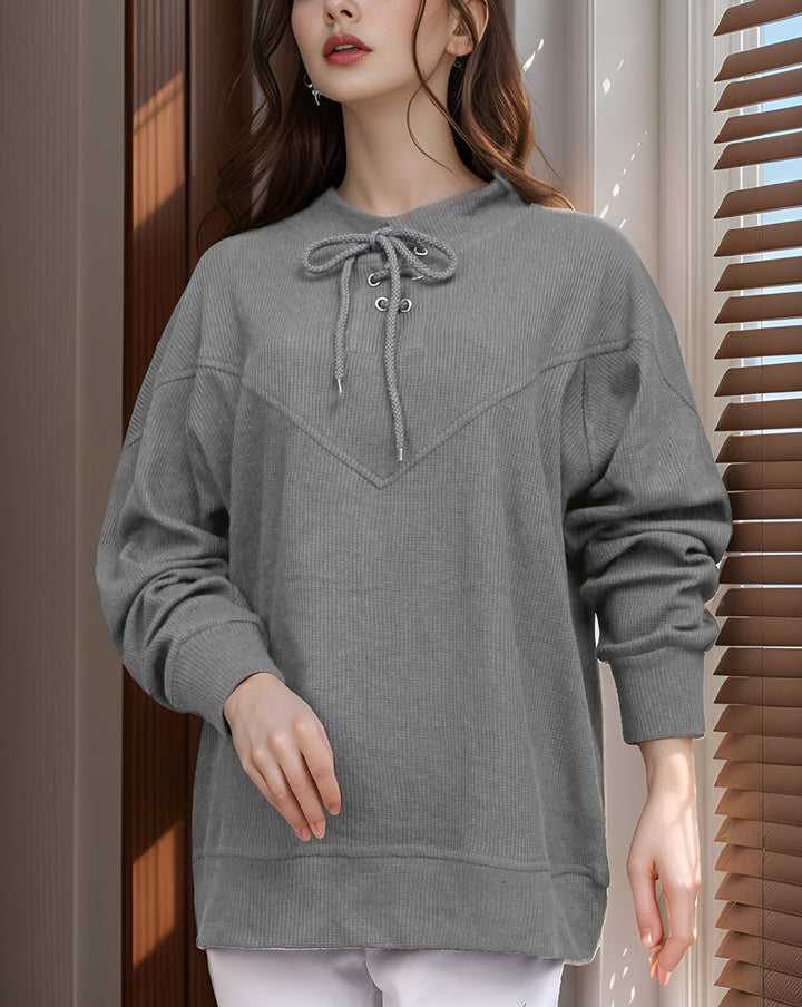 BAGGY FIT THERMAL TOP - Polkadots - 14031PD - 226345 - BAGGY FIT THERMAL TOP
