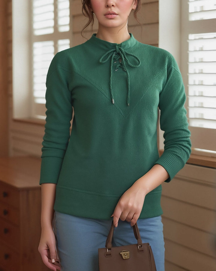 BAGGY FIT THERMAL TOP (MINOR FAULT) - Polkadots - 14031PD-234155 - BAGGY FIT THERMAL TOP (MINOR FAULT)