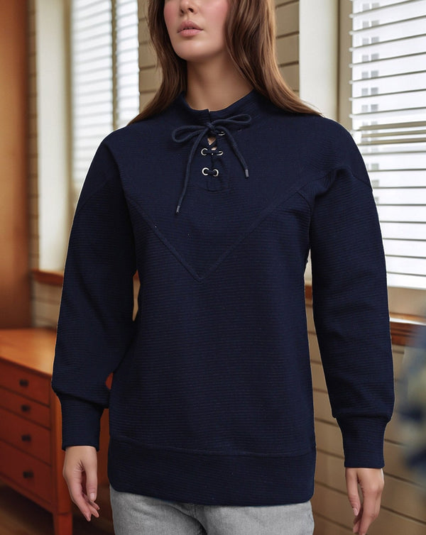 BAGGY FIT THERMAL TOP (MINOR FAULT) - Polkadots - 14031PD-234149 - BAGGY FIT THERMAL TOP (MINOR FAULT)