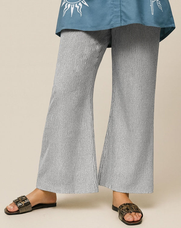  - BELL BOTTOM TROUSERS - Polkadots - 11698PD-225930 - BELL BOTTOM TROUSERS - 