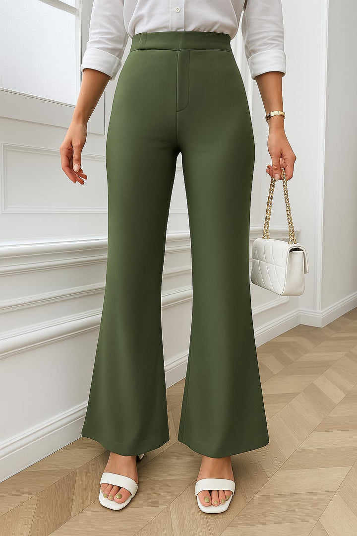  - BELL BOTTOM TROUSERS - Polkadots - 13885AY-227236 - BELL BOTTOM TROUSERS - 