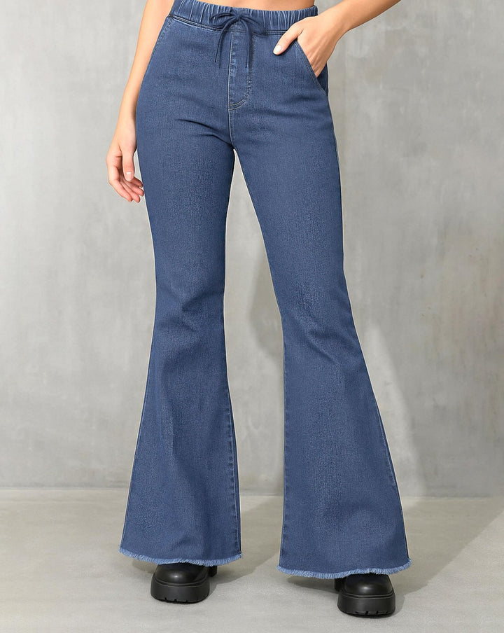 BOOTCUT JEGGING JEANS - Polkadots - 12361ZJ-187270 - BOOTCUT JEGGING JEANS