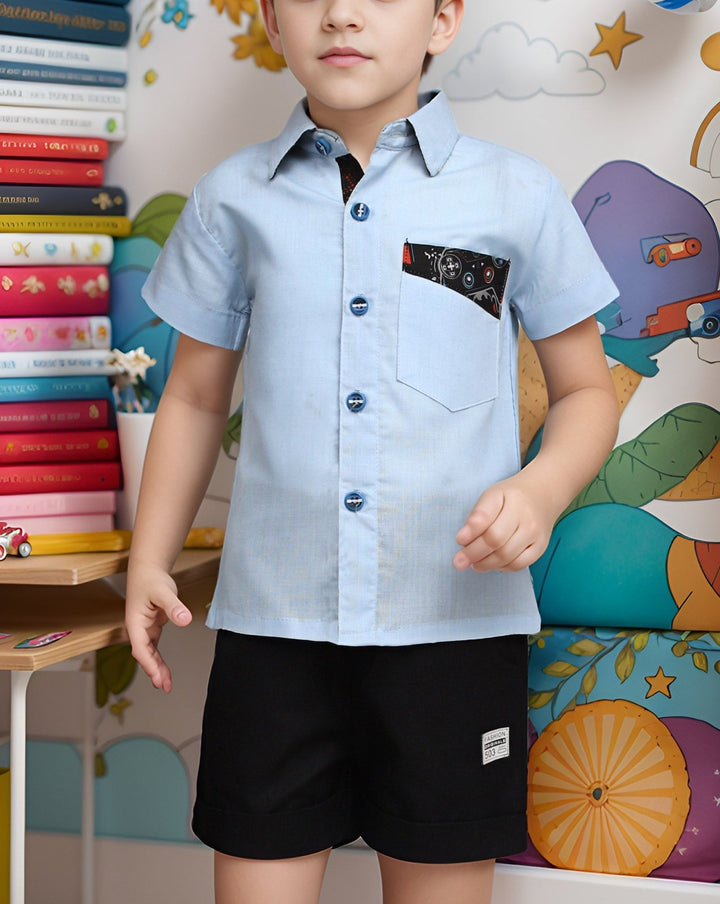  - BOYS 2 PIECE CLOTHING SET - Polkadots - 14635AY-231505 - BOYS 2 PIECE CLOTHING SET - 