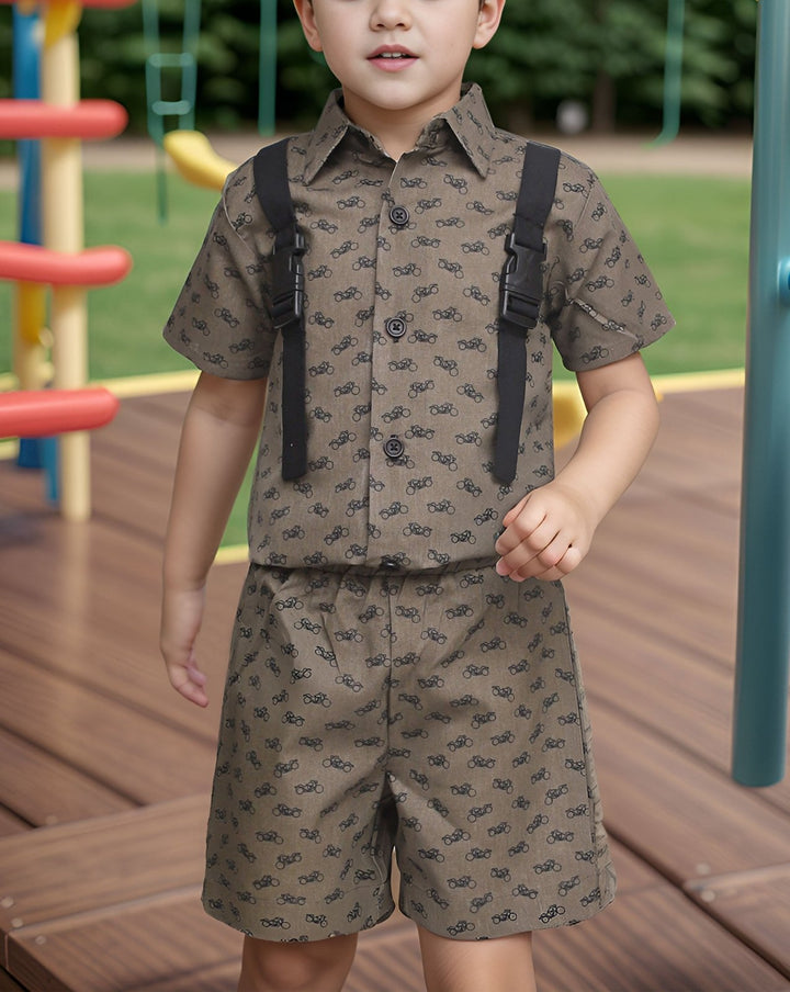 BOYS 2 PIECE CLOTHING SET - Polkadots - 14558AY-230352 - BOYS 2 PIECE CLOTHING SET
