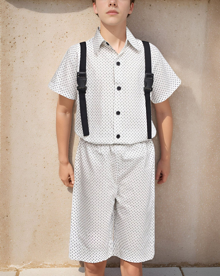 BOYS 2 PIECE CLOTHING SET - Polkadots - 14558AY-230412 - BOYS 2 PIECE CLOTHING SET