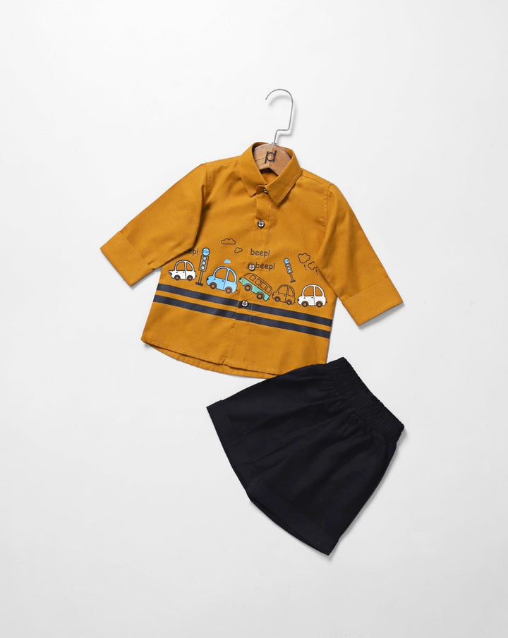  - BOYS 2 PIECE CLOTHING SET - Polkadots - 14667PD-232004 - BOYS 2 PIECE CLOTHING SET - 