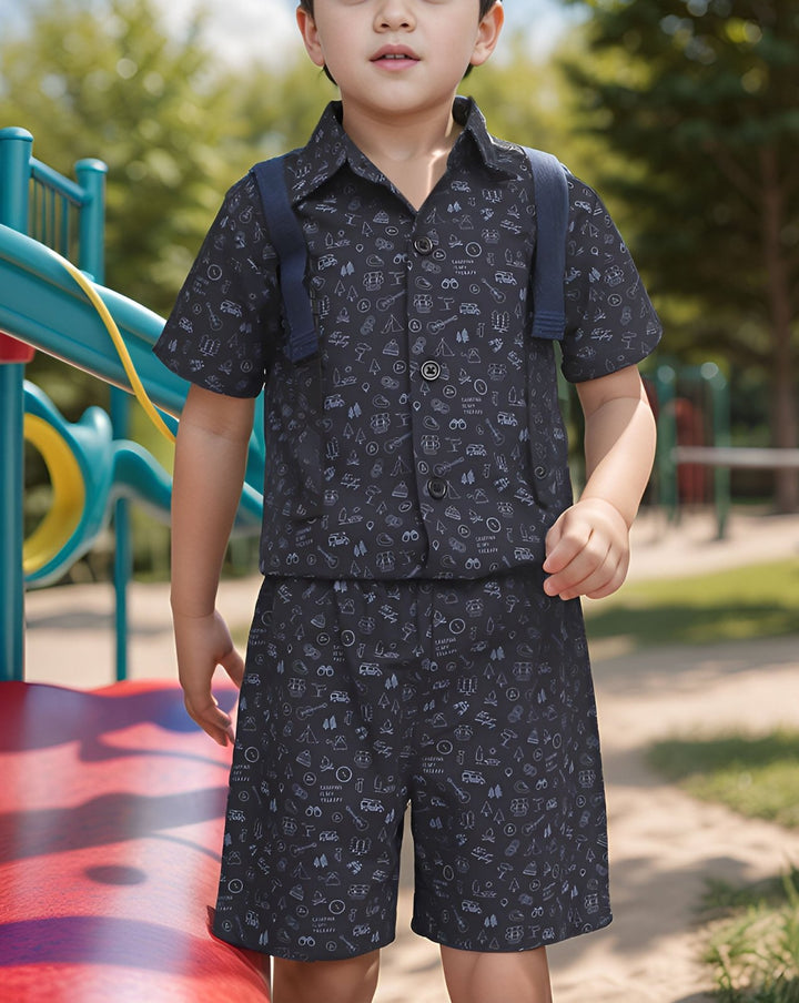 BOYS 2 PIECE CLOTHING SET - Polkadots - 14558AY-230342 - BOYS 2 PIECE CLOTHING SET