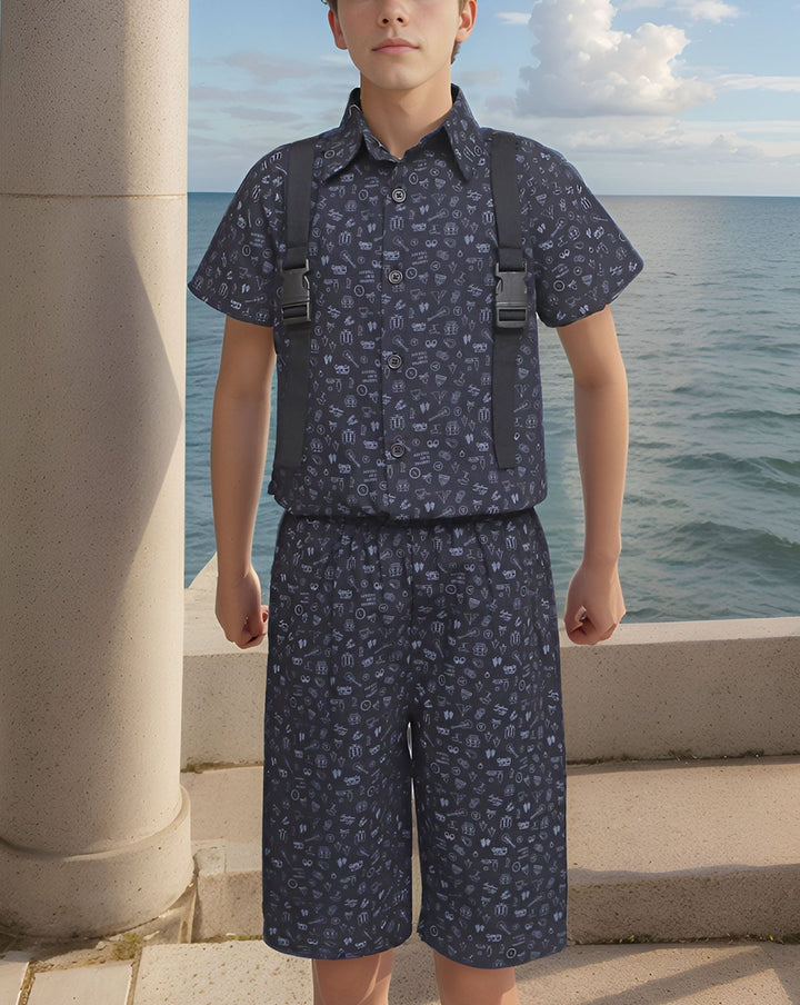 BOYS 2 PIECE CLOTHING SET - Polkadots - 14558AY-230392 - BOYS 2 PIECE CLOTHING SET