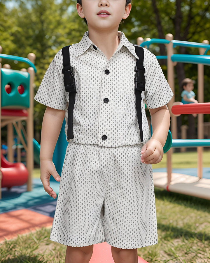 BOYS 2 PIECE CLOTHING SET - Polkadots - 14558AY-230362 - BOYS 2 PIECE CLOTHING SET