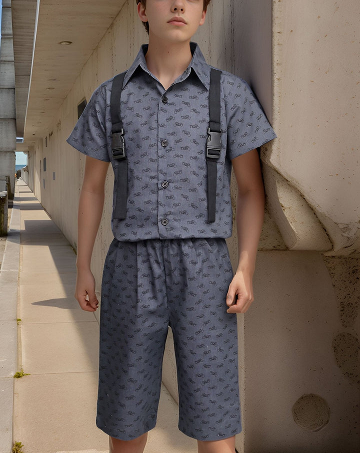 BOYS 2 PIECE CLOTHING SET - Polkadots - 14558AY-230412 - BOYS 2 PIECE CLOTHING SET