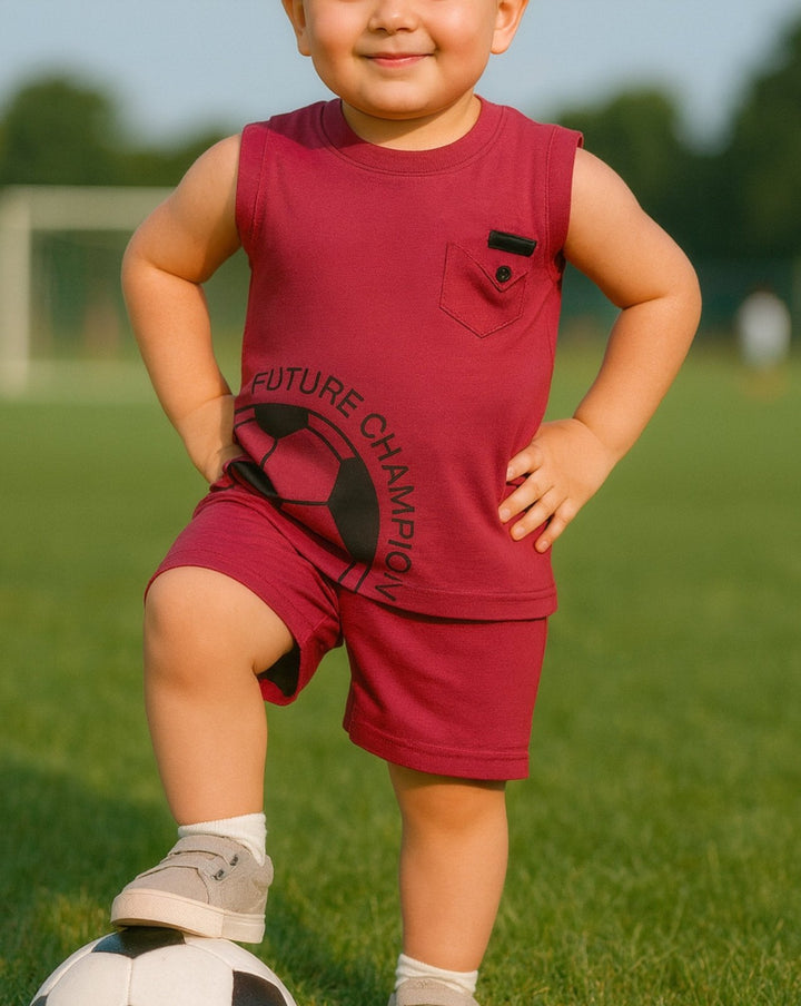 BOYS 2 PIECE CLOTHING SET - Polkadots - 14273PD-233868 - BOYS 2 PIECE CLOTHING SET