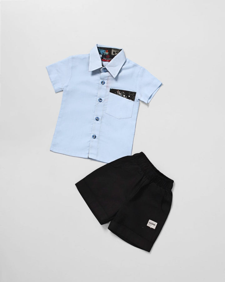  - BOYS 2 PIECE CLOTHING SET - Polkadots - 14635AY-231500 - BOYS 2 PIECE CLOTHING SET - 