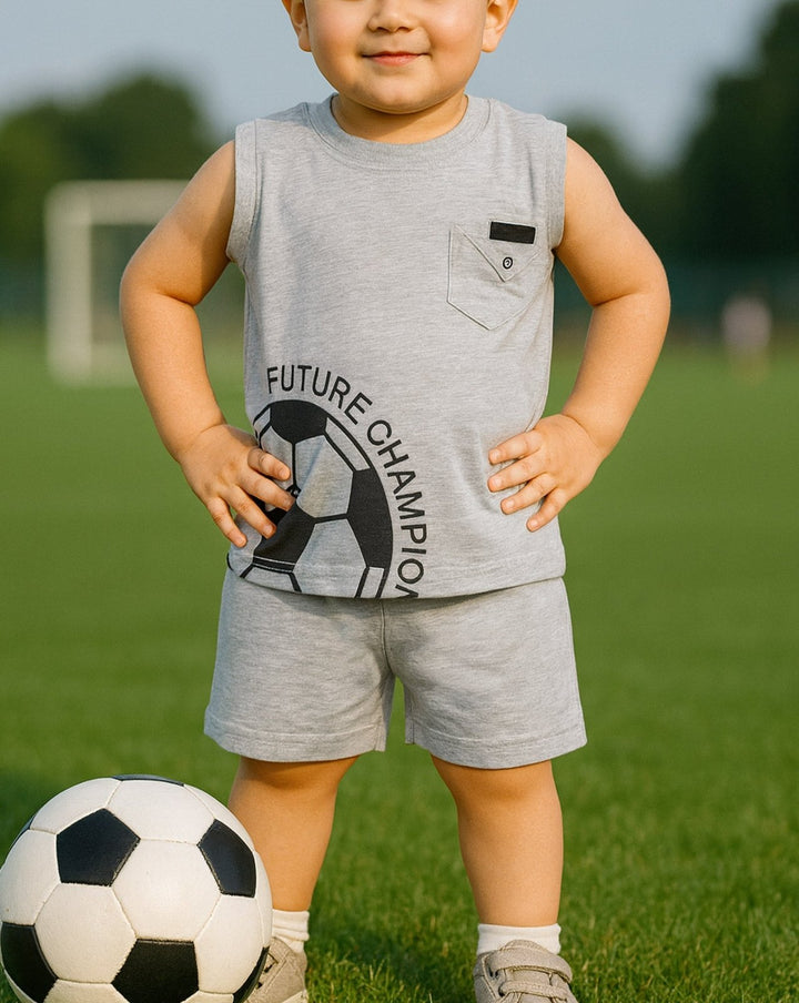 BOYS 2 PIECE CLOTHING SET (MINOR FAULT) - Polkadots - 14273PD-225458 - BOYS 2 PIECE CLOTHING SET (MINOR FAULT)