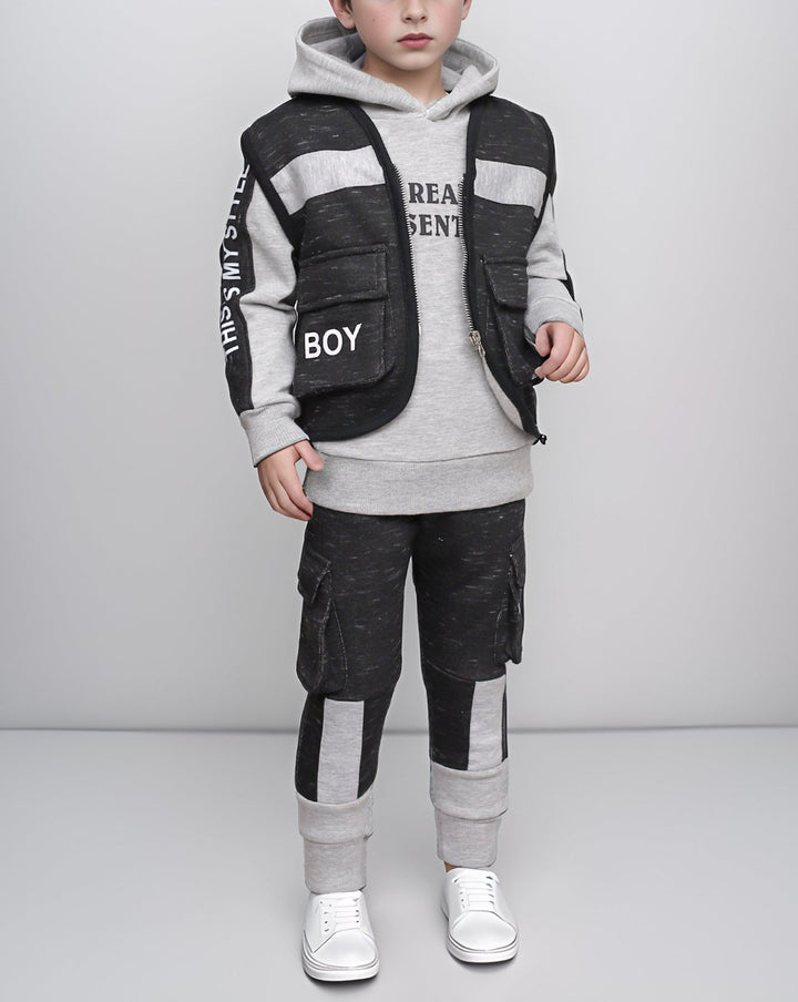 BOYS 3 PIECE CLOTHING SET - Polkadots - 13299AT-235377 - BOYS 3 PIECE CLOTHING SET