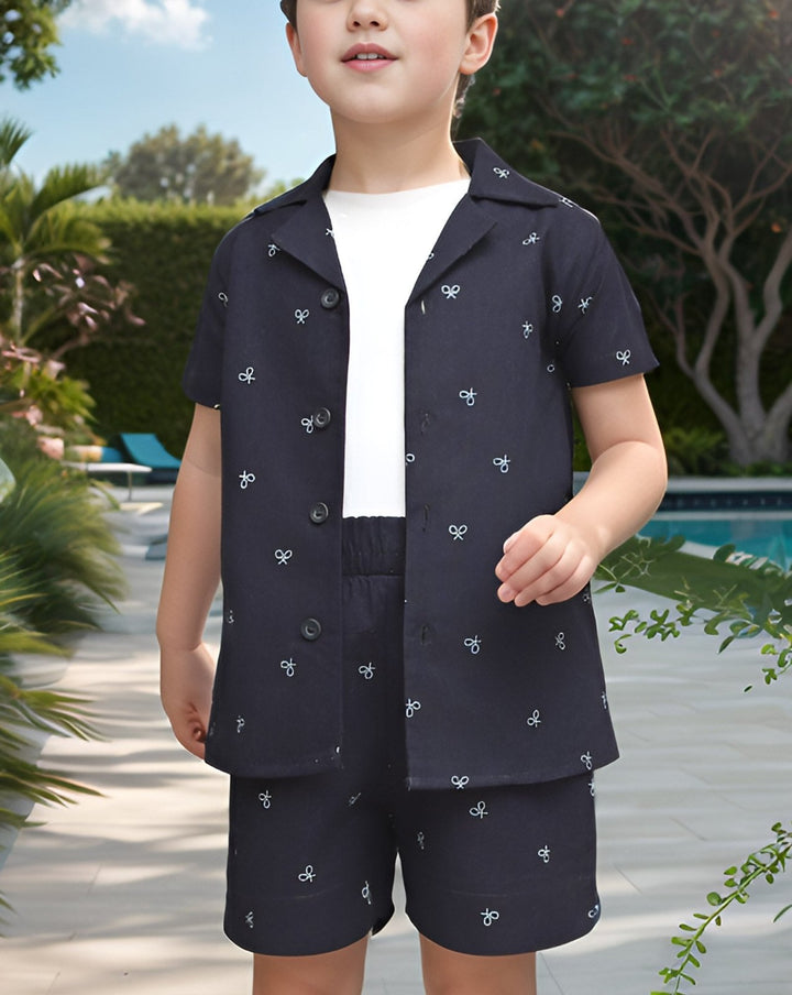  - BOYS 3 PIECE CLOTHING SET - Polkadots - 14553PD-230210 - BOYS 3 PIECE CLOTHING SET - 