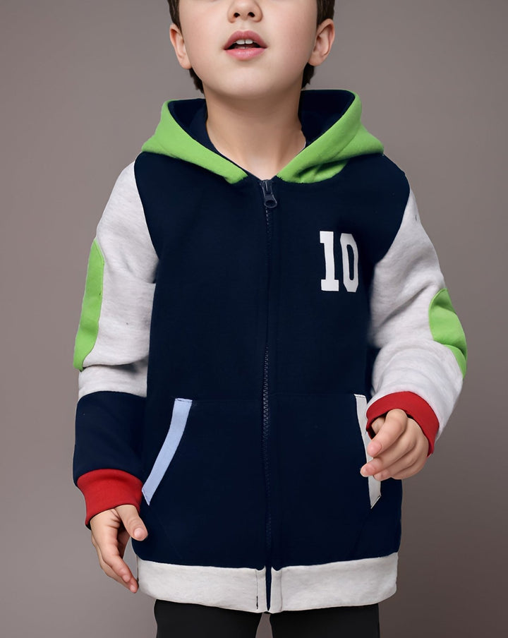 BOYS HOODIE - Polkadots - 13096DZ-235515 - BOYS HOODIE
