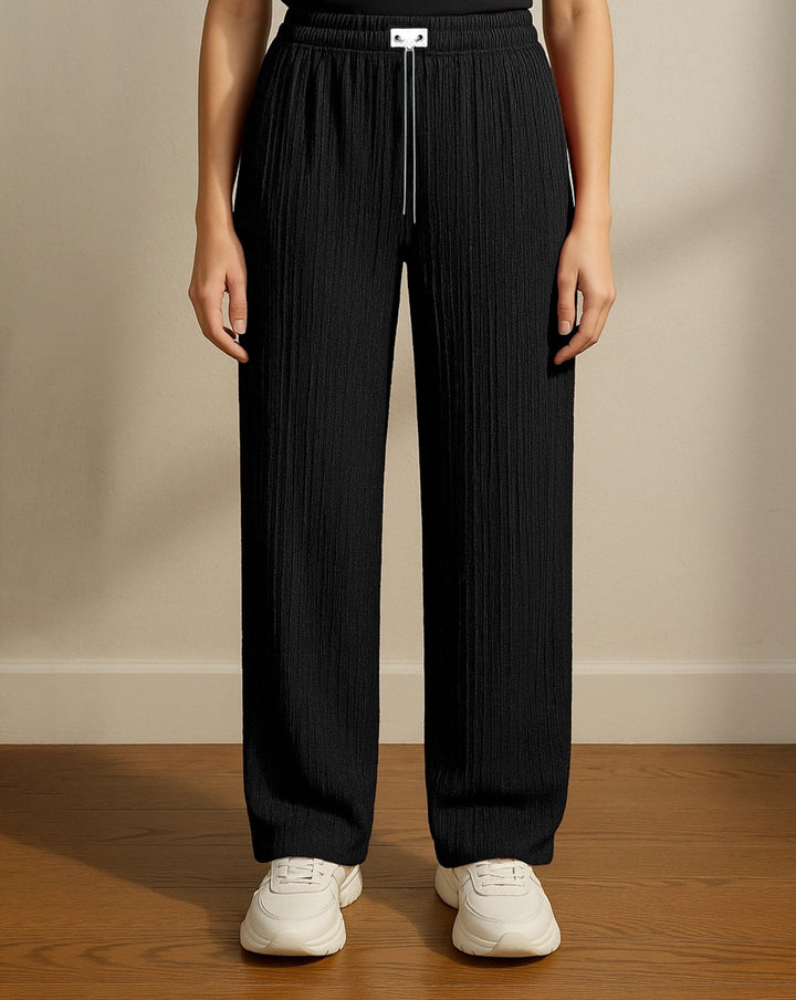 CABLE KNIT TROUSER - Polkadots - 14212KT-224372 - CABLE KNIT TROUSER