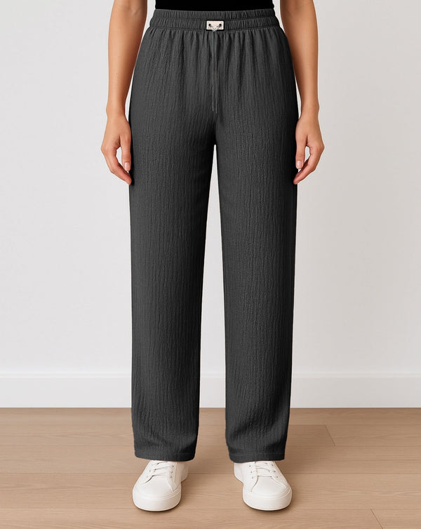 CABLE KNIT TROUSER - Polkadots - 14218KT-224596 - CABLE KNIT TROUSER