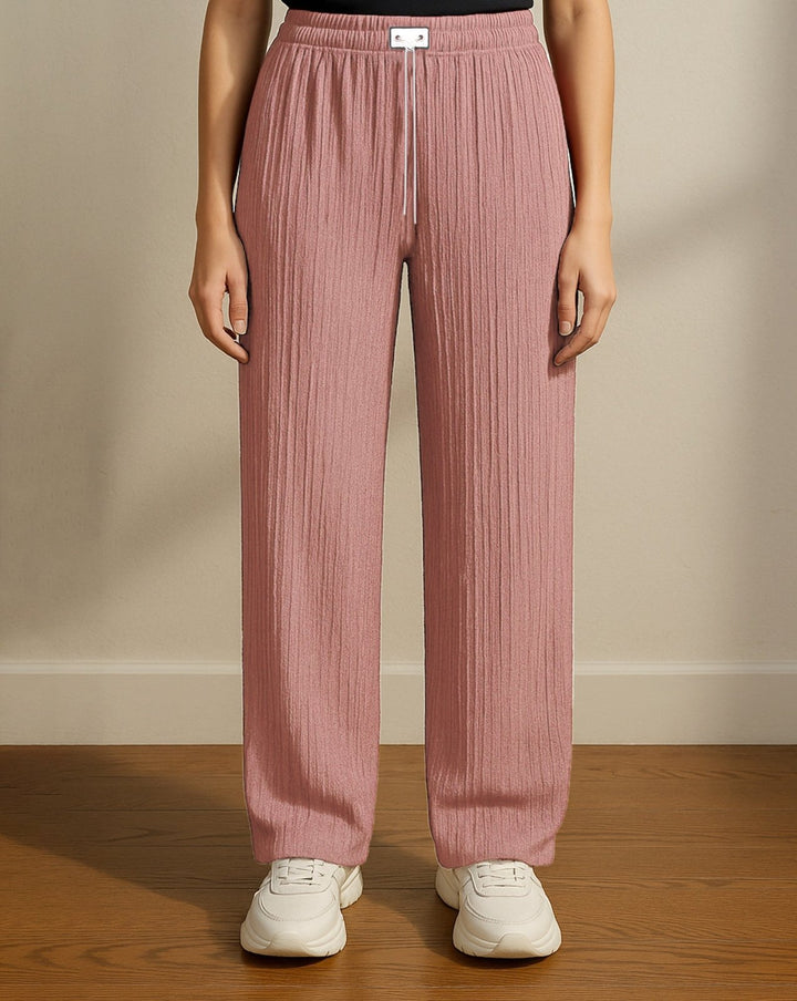 CABLE KNIT TROUSER - Polkadots - 14212KT-224368 - CABLE KNIT TROUSER