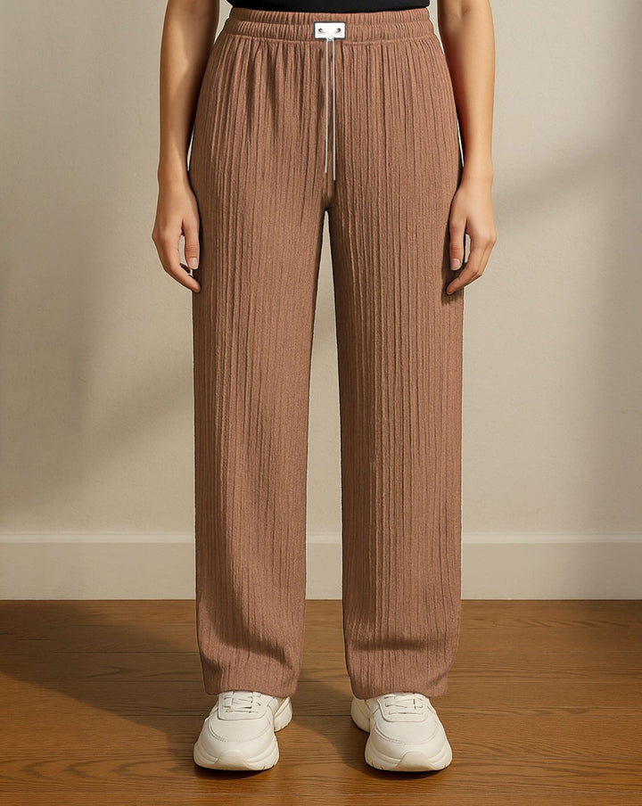 CABLE KNIT TROUSER - Polkadots - 14212KT-224374 - CABLE KNIT TROUSER