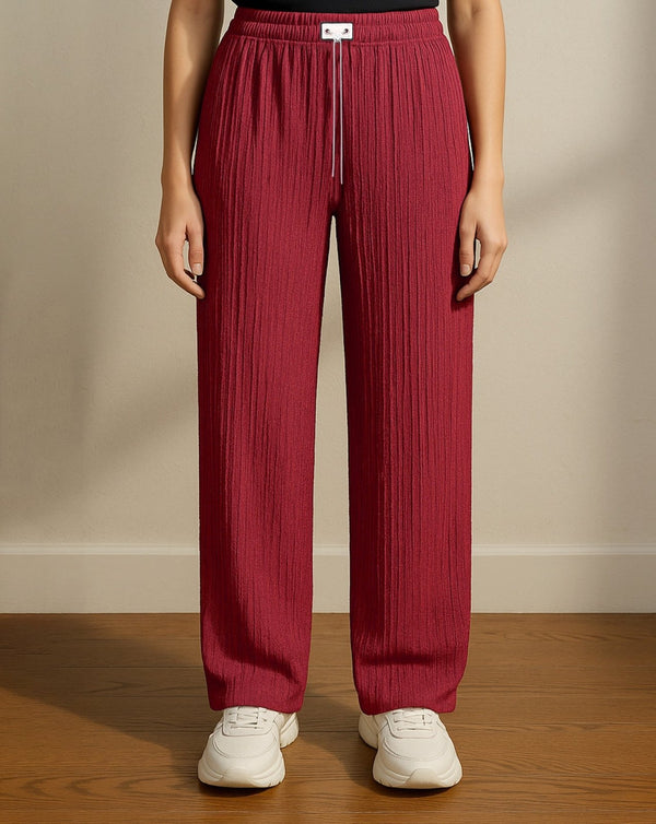 CABLE KNIT TROUSER - Polkadots - 14212KT-224384 - CABLE KNIT TROUSER