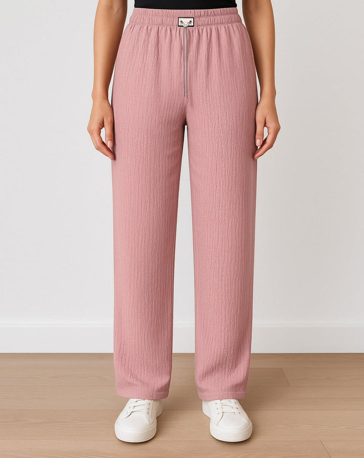 CABLE KNIT TROUSER - Polkadots - 14218KT-224588 - CABLE KNIT TROUSER