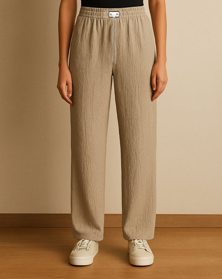 CABLE KNIT TROUSER - Polkadots - 14212KT-224370 - CABLE KNIT TROUSER