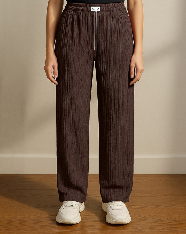 CABLE KNIT TROUSER - Polkadots - 14212KT-224378 - CABLE KNIT TROUSER