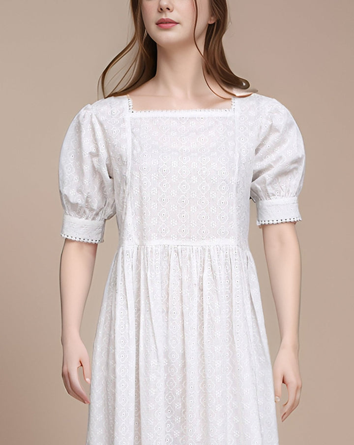 CHIKANKARI MAXI - Polkadots - 14402HG - 227580 - CHIKANKARI MAXI