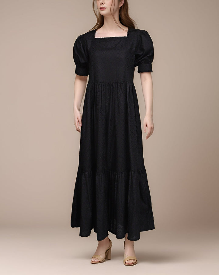 CHIKANKARI MAXI - Polkadots - 14402HG - 227577 - CHIKANKARI MAXI