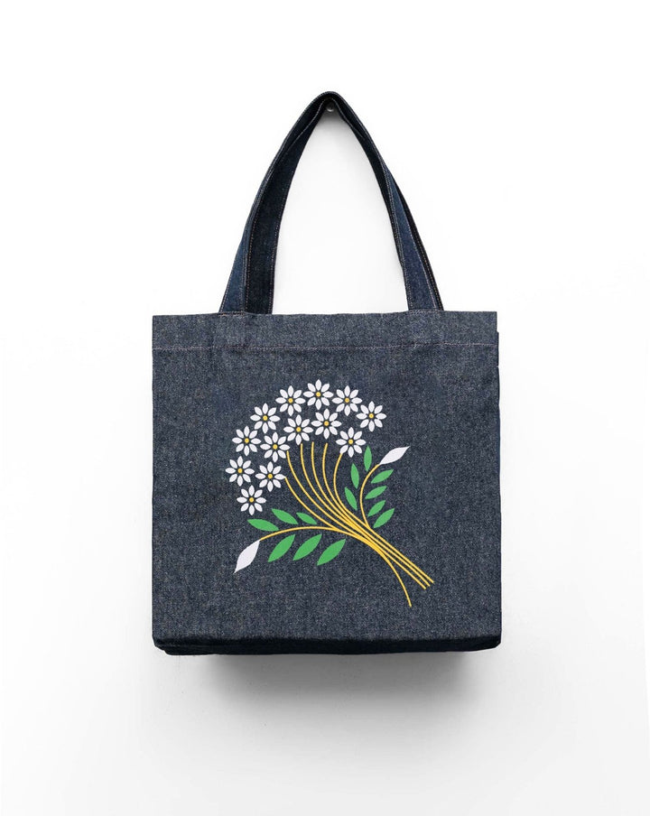 DENIM CASUAL BAG - Polkadots - 14399RF - 227488 - DENIM CASUAL BAG