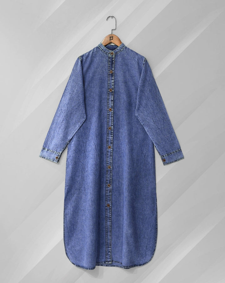 DENIM MAXI - Polkadots - 13740AK-217565 - DENIM MAXI