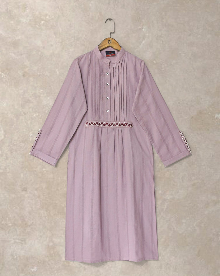 EMBROIDERED KURTI - Polkadots - 14601PD-231009 - EMBROIDERED KURTI