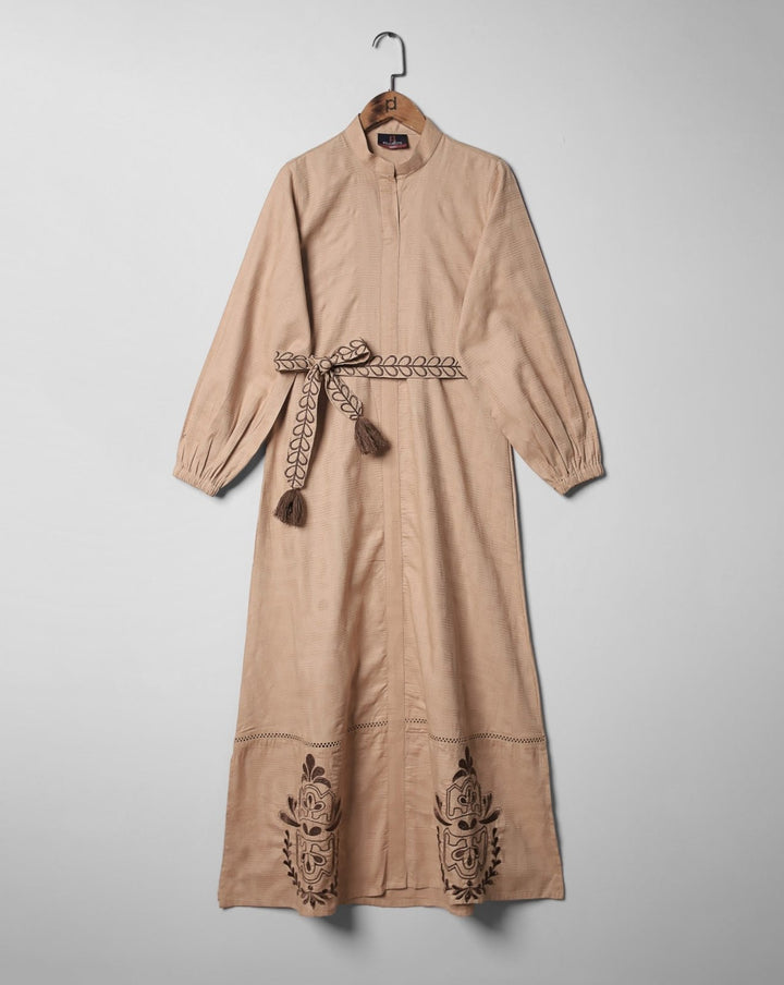 EMBROIDERED MAXI - Polkadots - 14829PG-235244 - EMBROIDERED MAXI