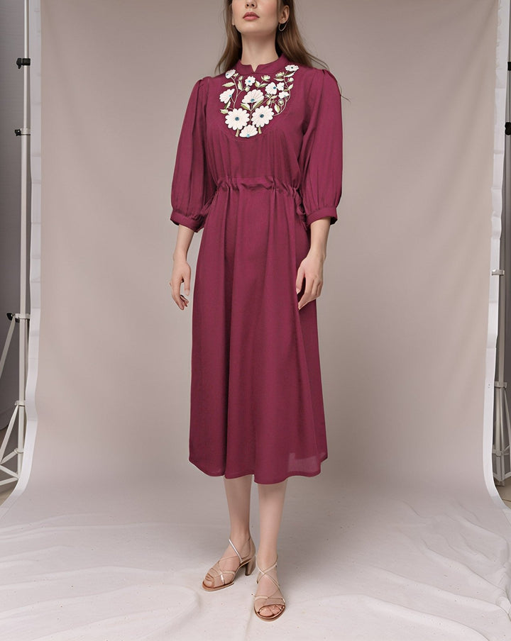  - EMBROIDERED MAXI - Polkadots - 14439HG-228122 - EMBROIDERED MAXI - 